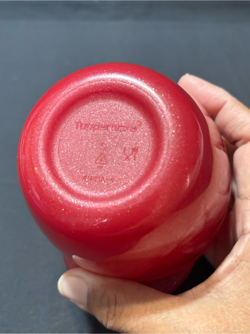 Tupperware Red Apple-Shaped Keeper Container - Picture 4 of 6